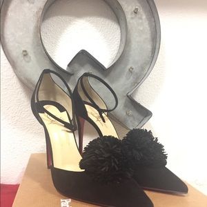 Christian Louboutin Tsarou Pom Ankle Strap Pump